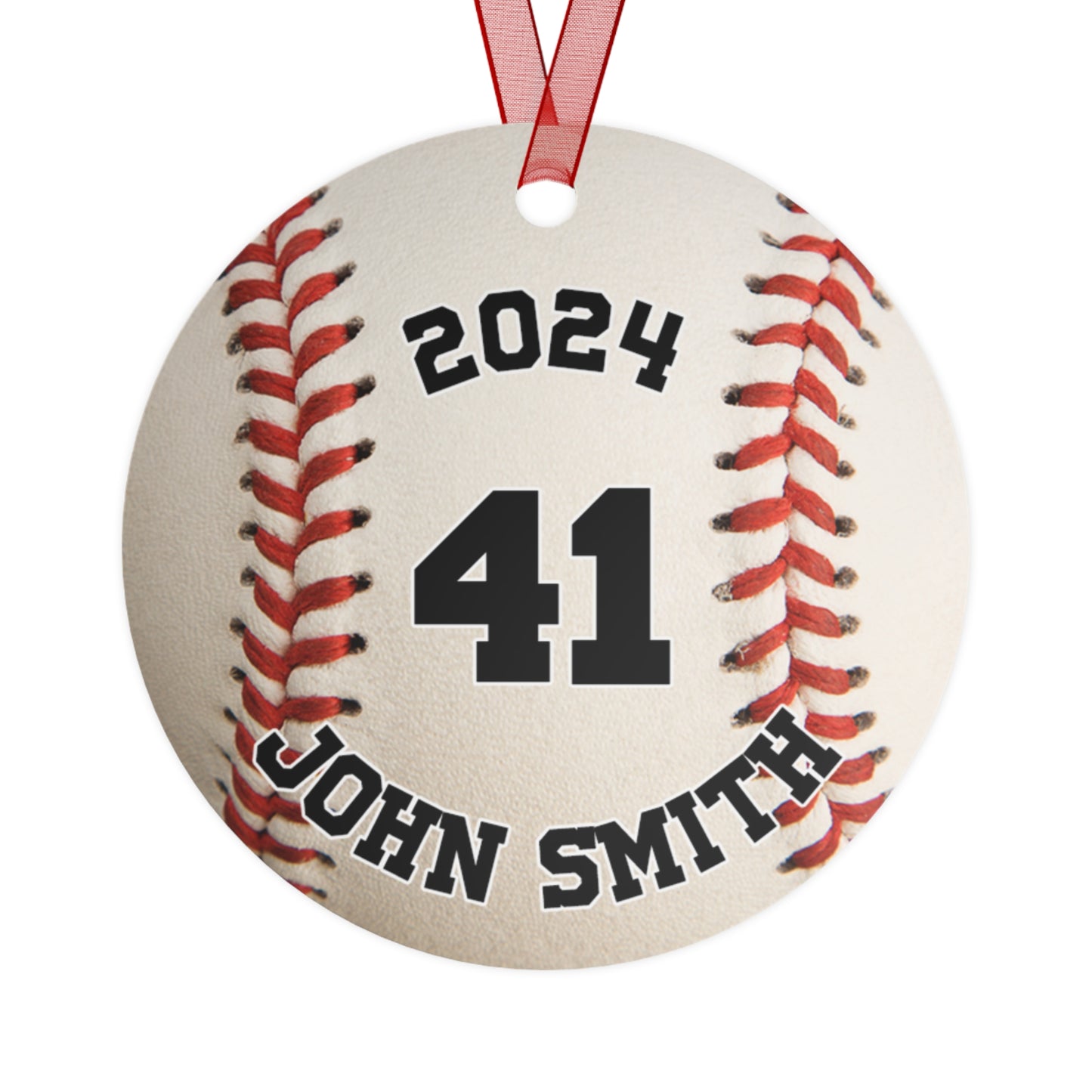 Custom Baseball Photo Ornament 2024 | Personalization Available