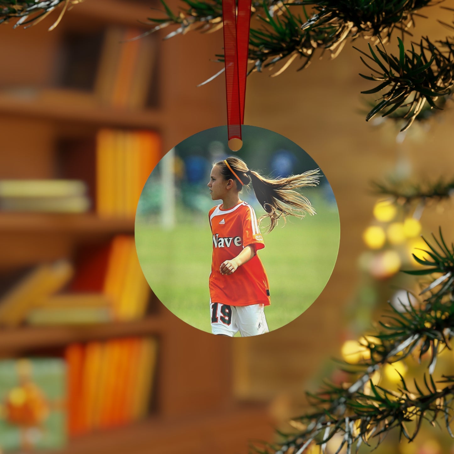 Personalized Soccer Photo Ornament 2024 - Custom Soccer Keepsake - Unique Gift for Soccer Fans