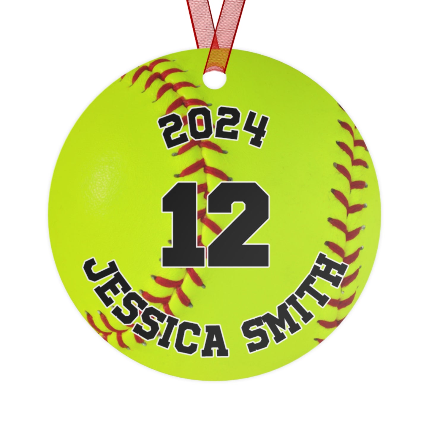 Personalized Softball Photo Ornament 2024 - Cherish Every Swing and Home Run!