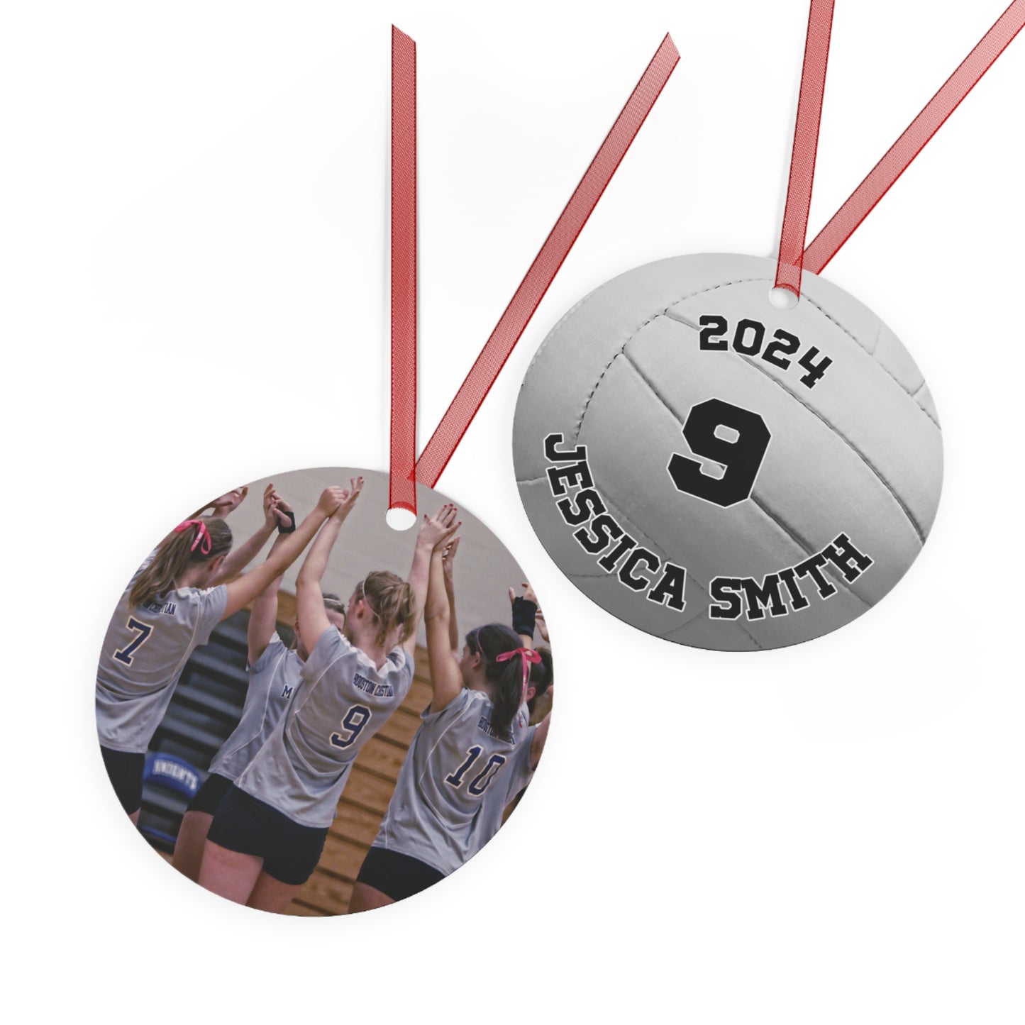 Personalized Volleyball Photo Ornament 2024 - Cherish Your Ace Moments!