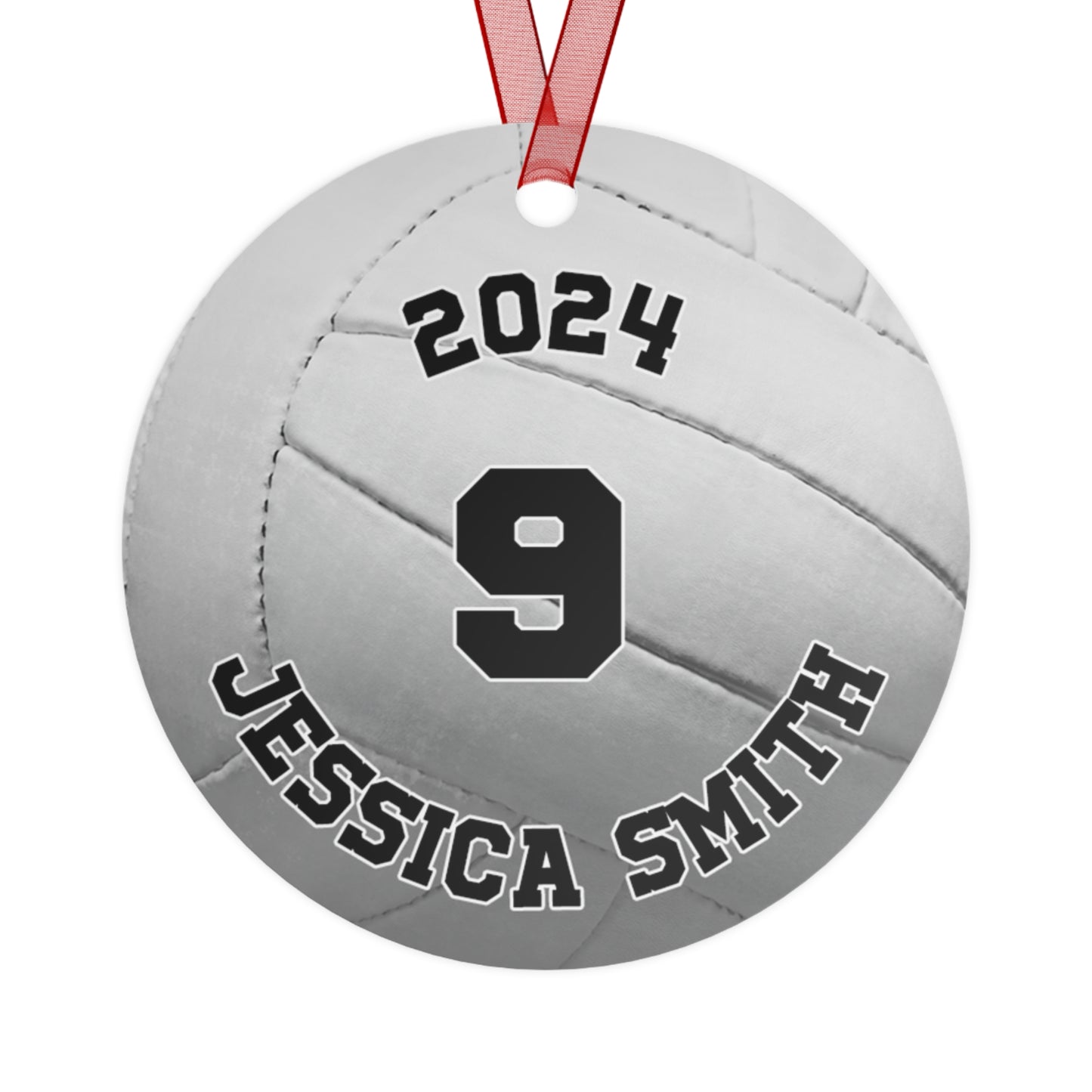 Personalized Volleyball Photo Ornament 2024 - Cherish Your Ace Moments!