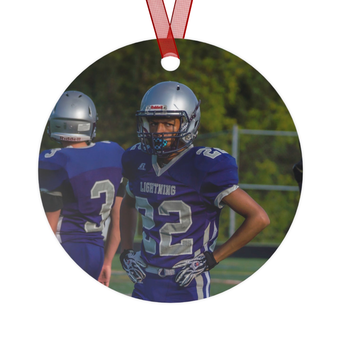 Touchdown Memories: Personalized Football Photo Ornament 2024 - Custom Keepsake for Fans and Players