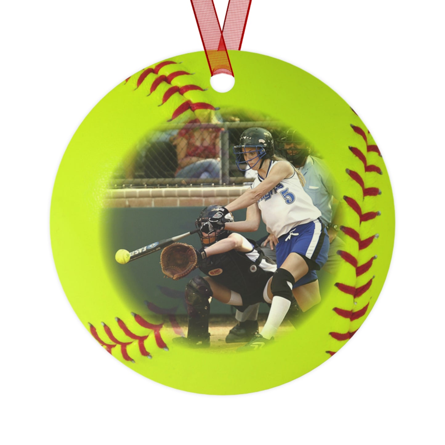 Personalized Softball Photo Ornament 2024 - Cherish Every Swing and Home Run!