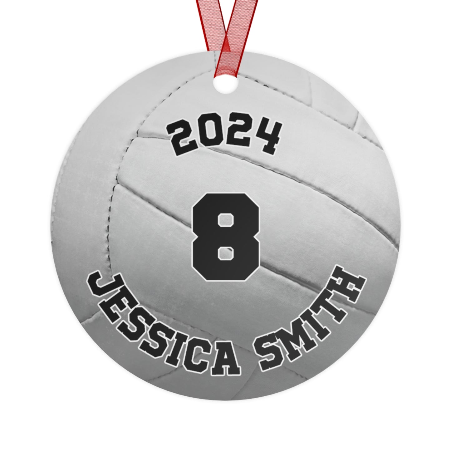 Personalized Volleyball Photo Ornament 2024 - Cherish Your Ace Moments!
