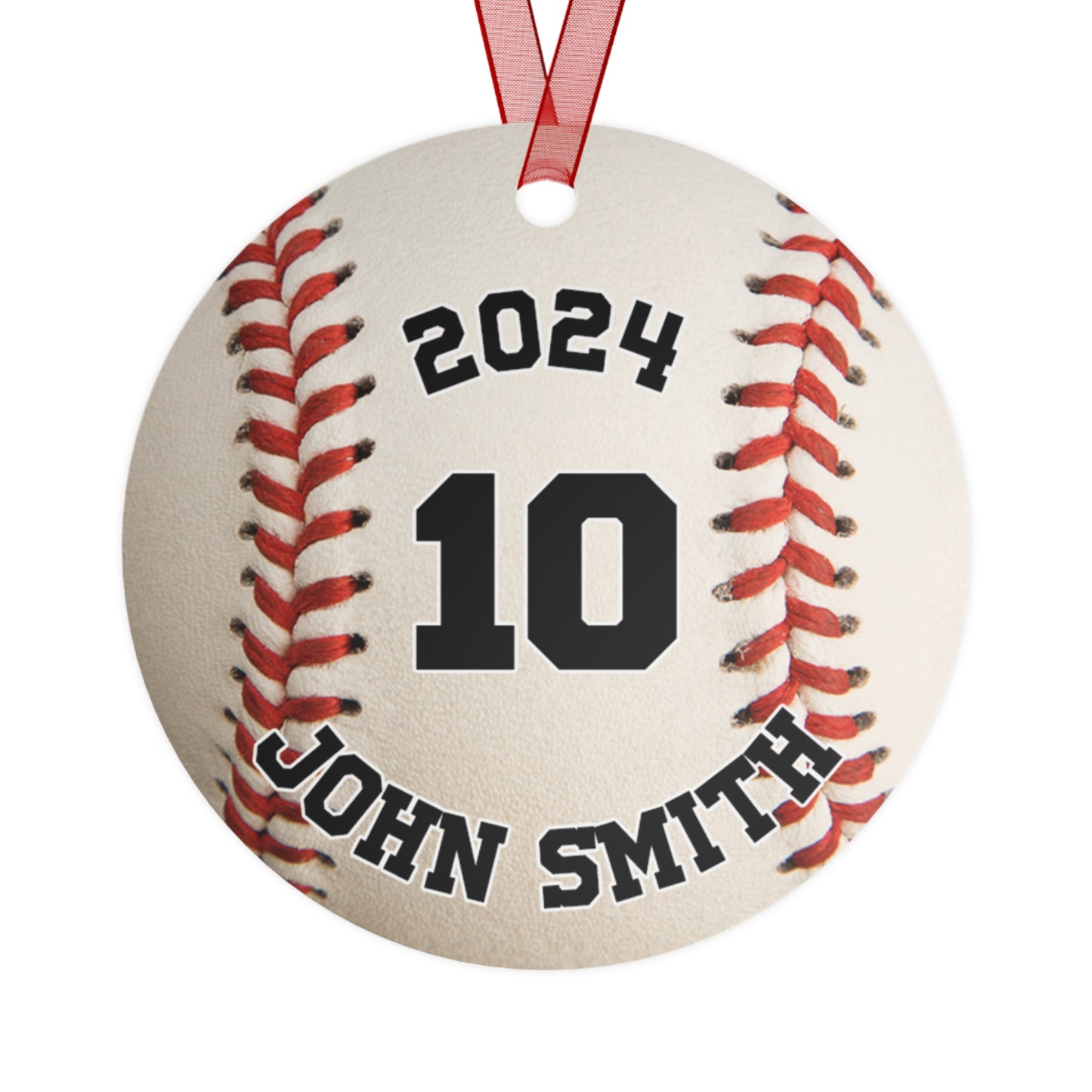 Custom Baseball Photo Ornament 2024 | Personalization Available