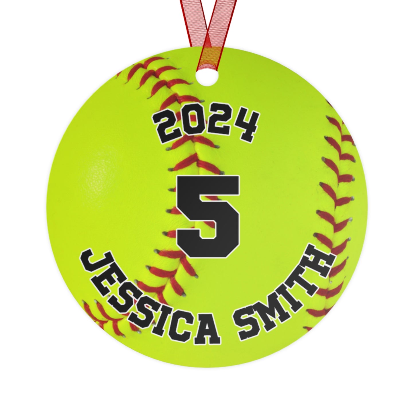 Personalized Softball Photo Ornament 2024 - Cherish Every Swing and Home Run!