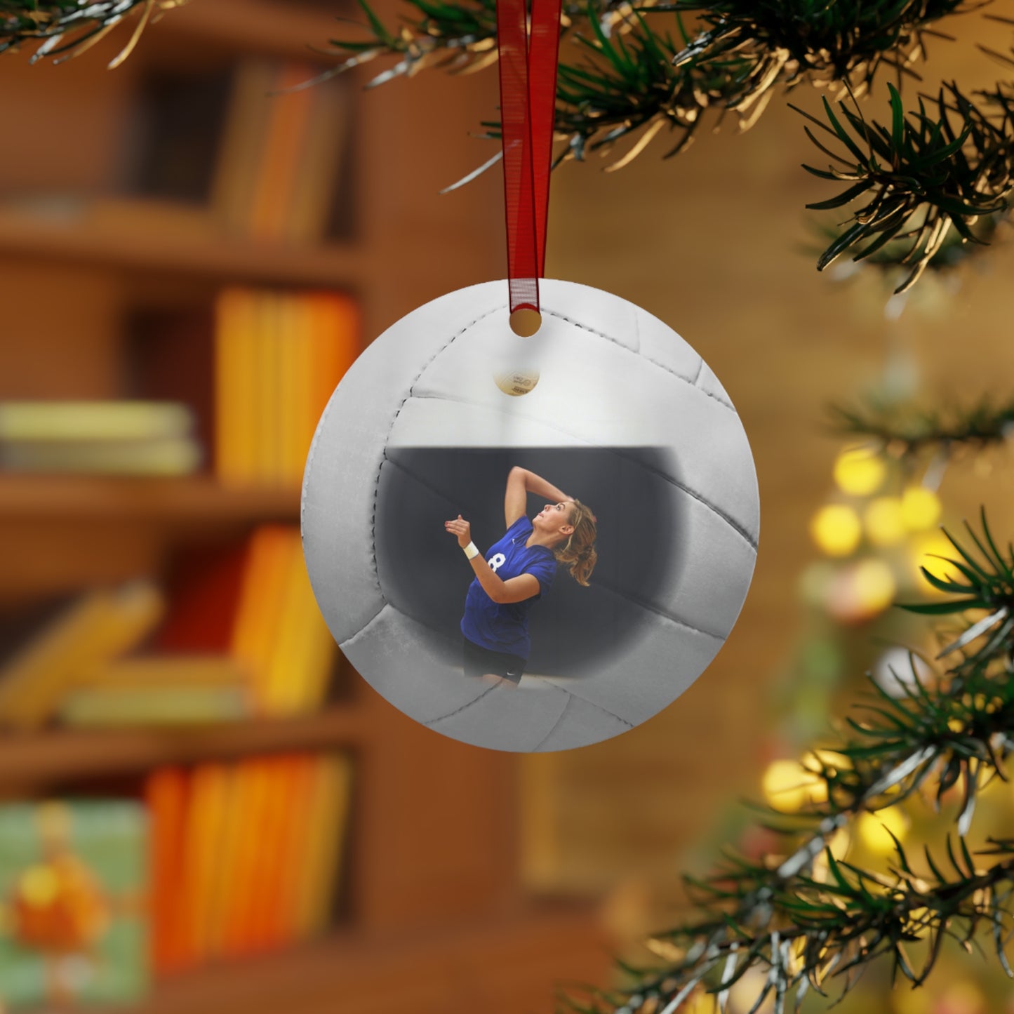 Personalized Volleyball Photo Ornament 2024 - Cherish Your Ace Moments!