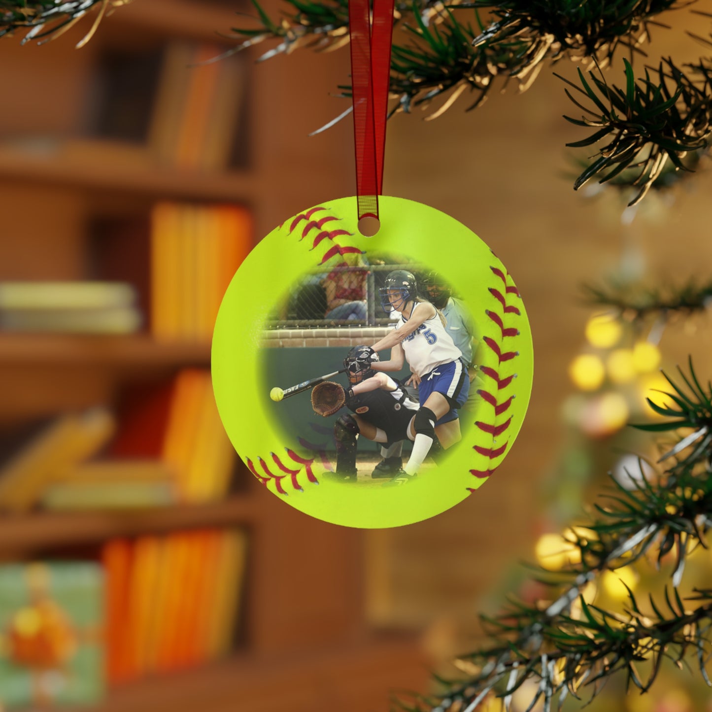 Personalized Softball Photo Ornament 2024 - Cherish Every Swing and Home Run!