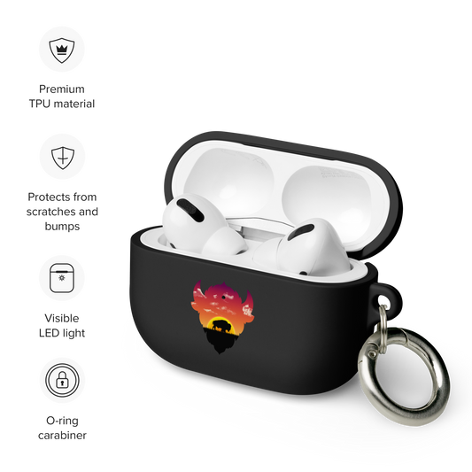 Sunrise Buffalo Silhouette AirPods case