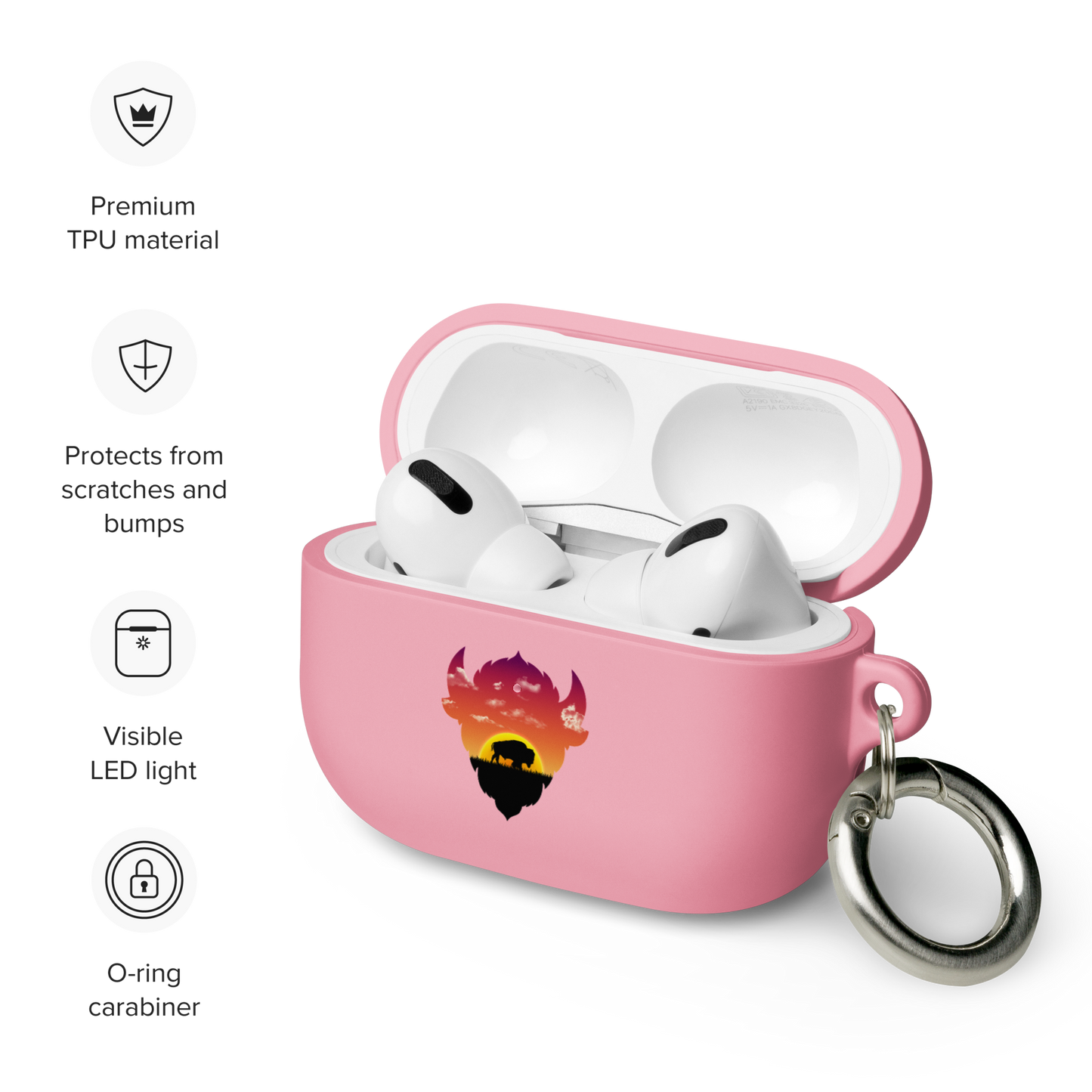 Sunrise Buffalo Silhouette AirPods case