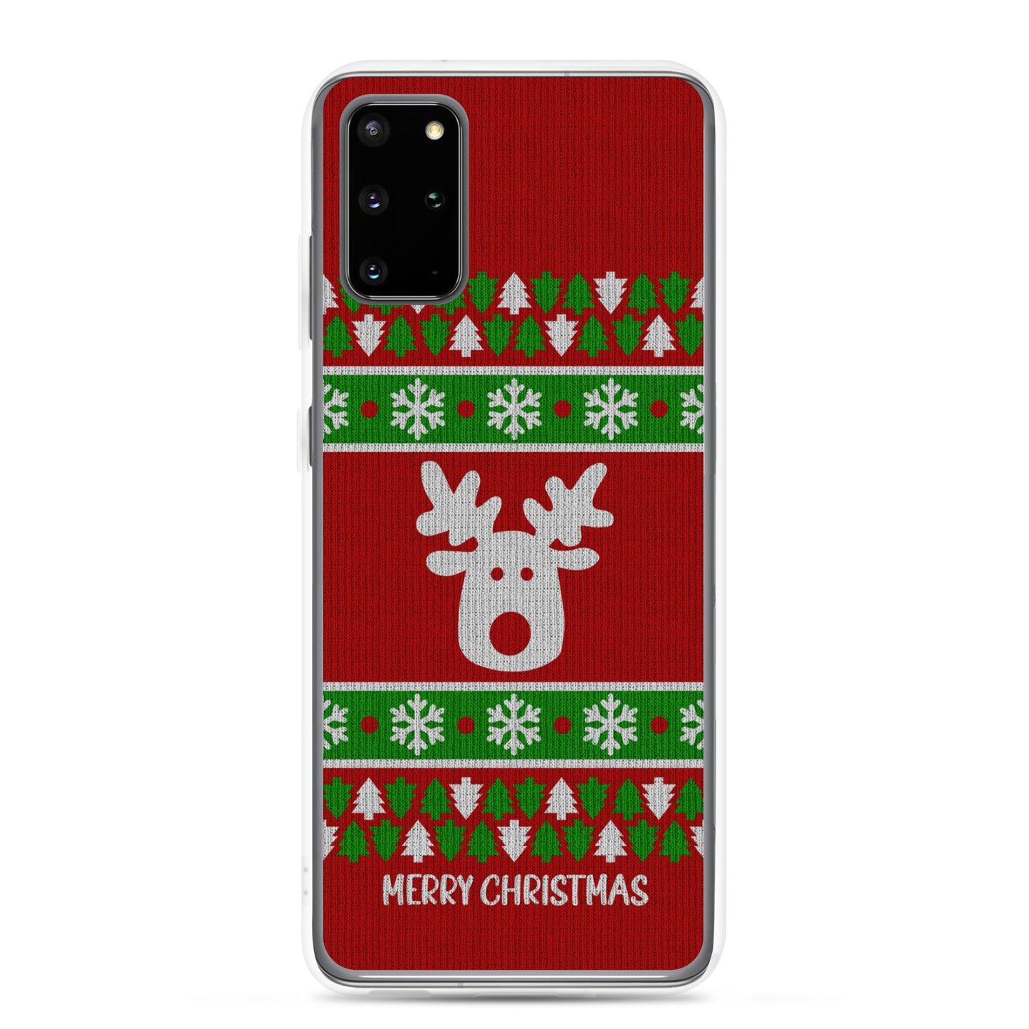 Red Ugly Christmas Sweater Reindeer Samsung Case
