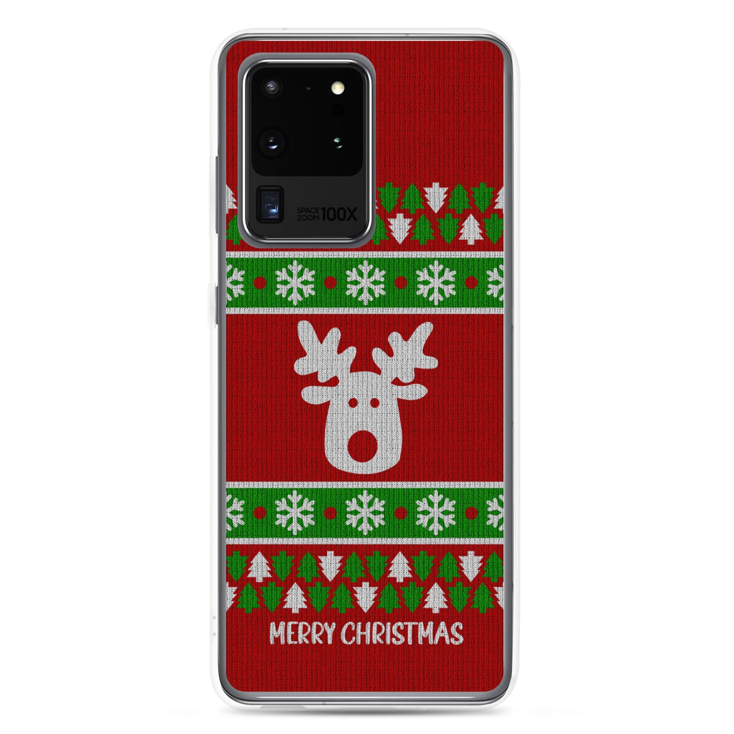Red Ugly Christmas Sweater Reindeer Samsung Case