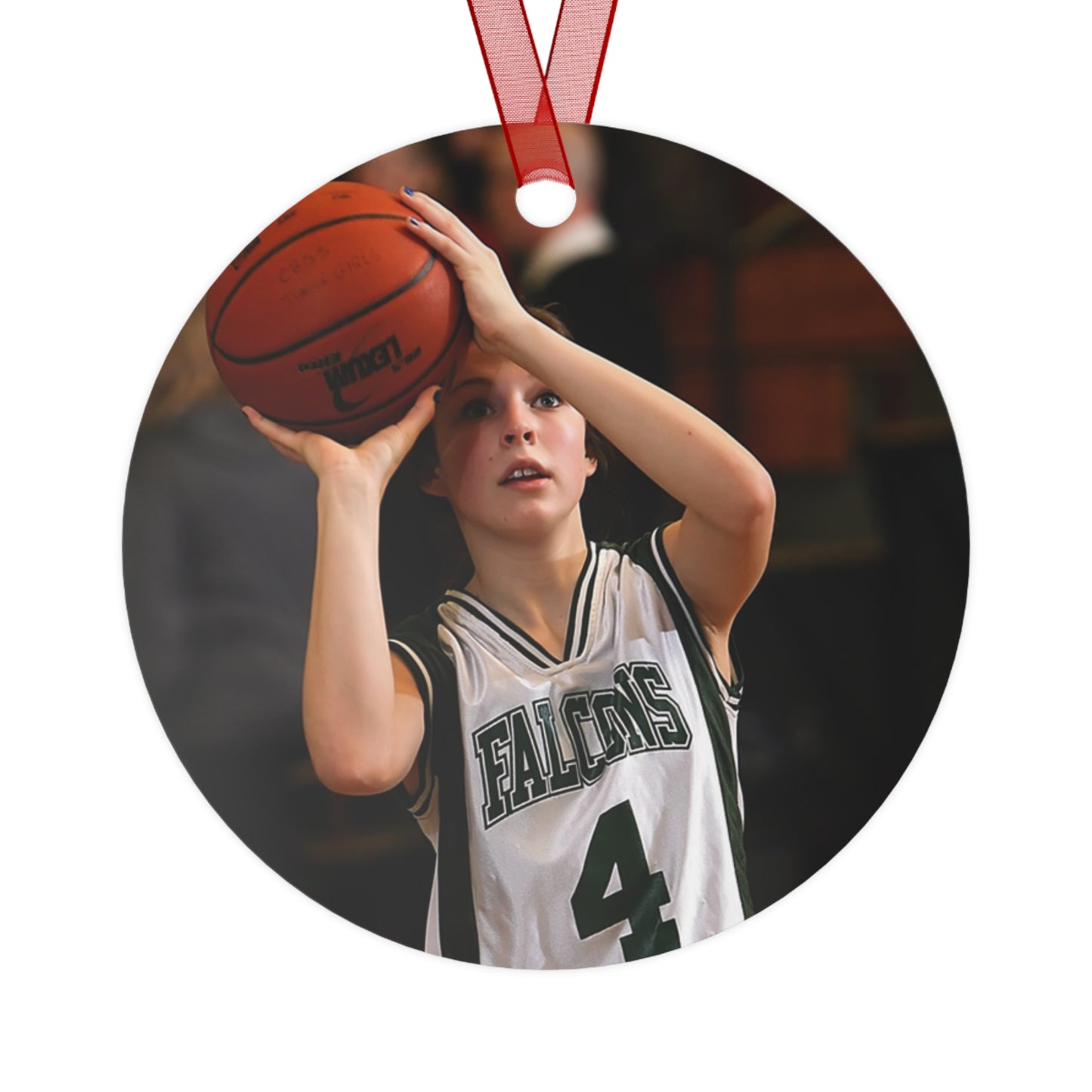 Score Memories with Personalized Basketball Photo Ornament 2024 - Custom Hoops Keepsake